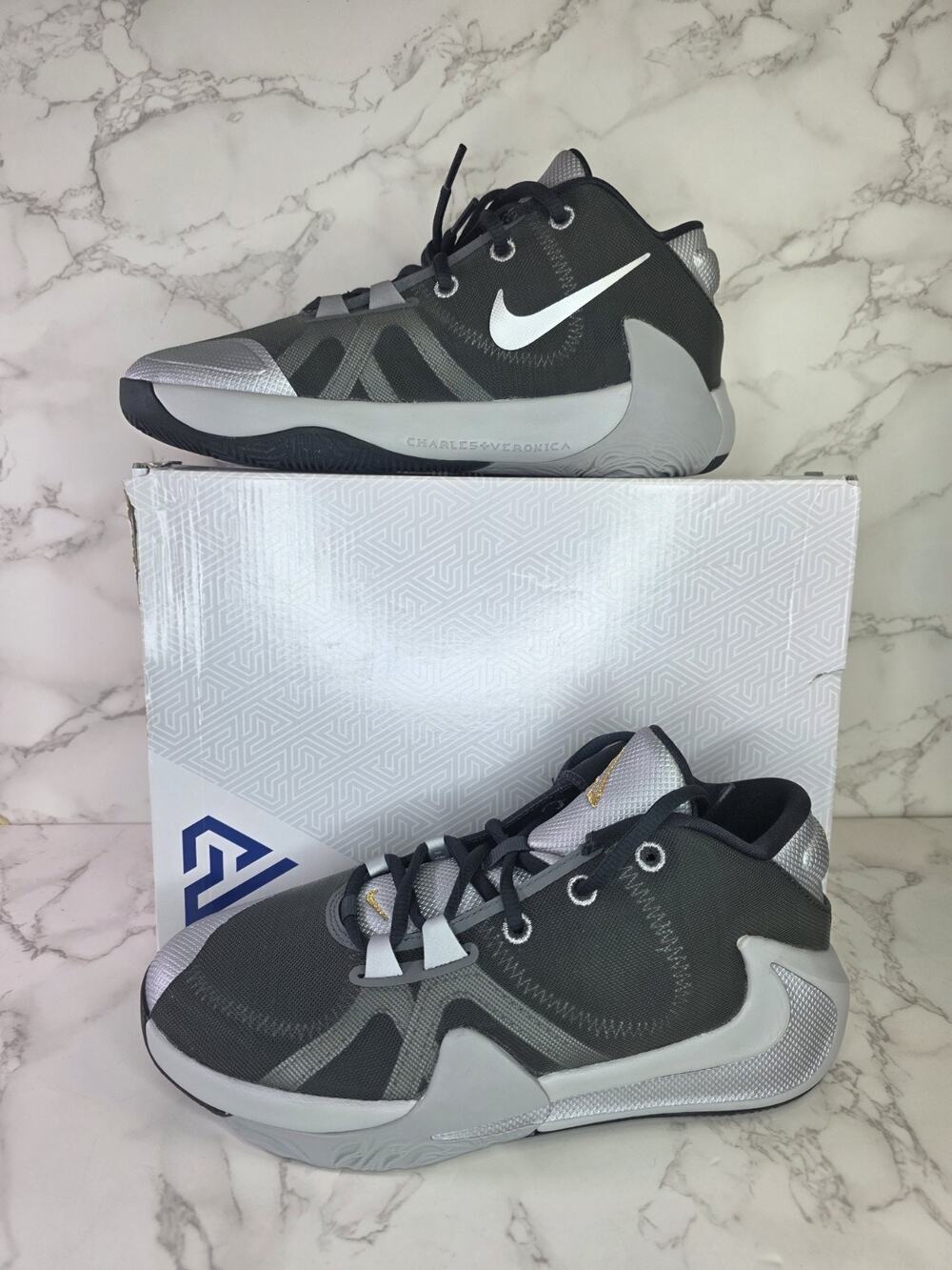 Nike Zoom Freak 1 Smoke Grey Big Kids 6.5Y Shoes Smoke Grey BQ5633-050